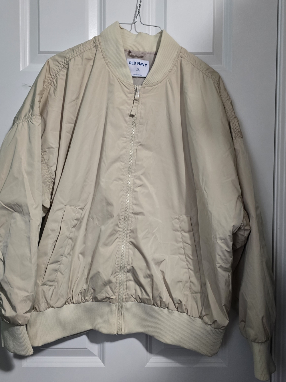 Old Navy Beige/Cream Women's Bomber Jacket